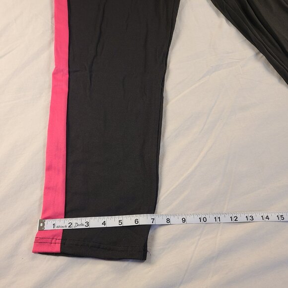 Men's-Women's Pajamas long sleeve shirt and pants 3XL Black & Pink New - Picture 3 of 11